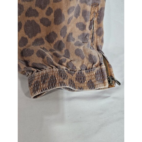 Anthropologie Pants Tamarind Giraffe Animal Linen Blend Trouser Jogger size 10 - Picture 6 of 13